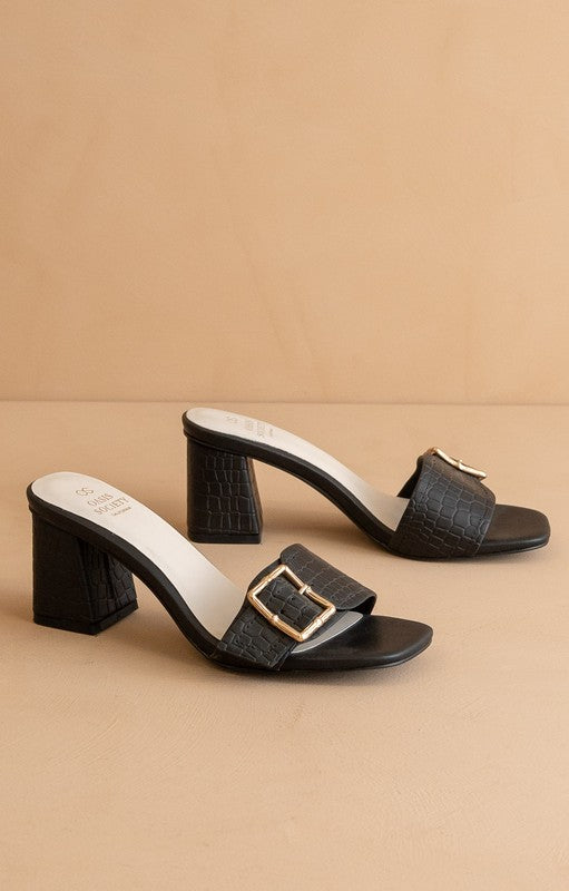 Bamboo Buckle Sandals
