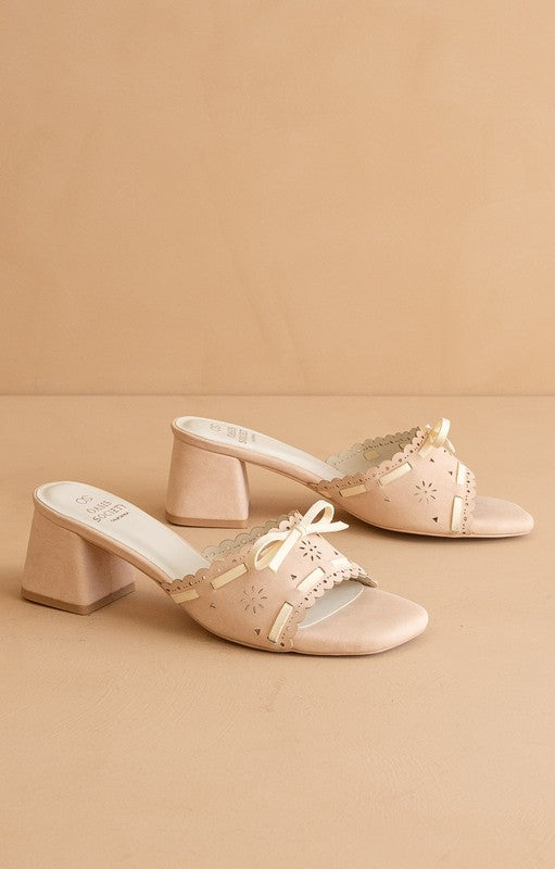 Sweet Low Heel Sandals