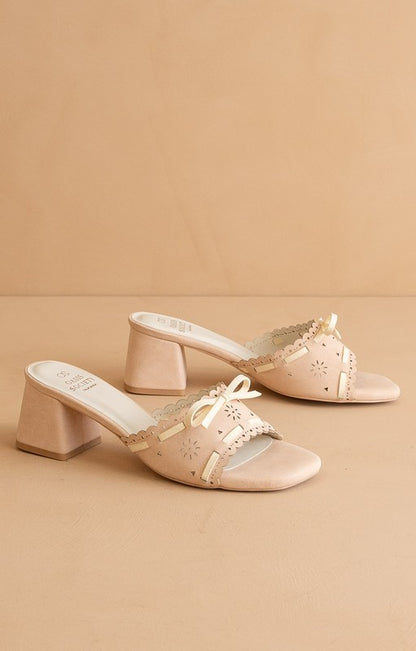 Sweet Low Heel Sandals